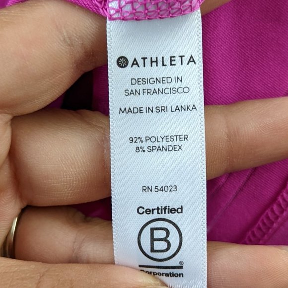 Athleta Pink Racerback Tank Top Size Small - Picture 6 of 13
